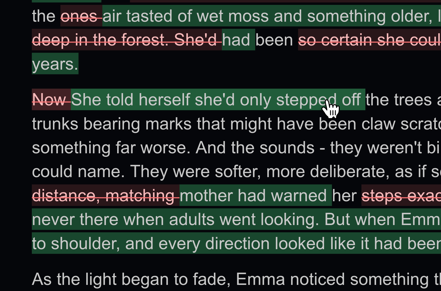 Scrubbing through document history